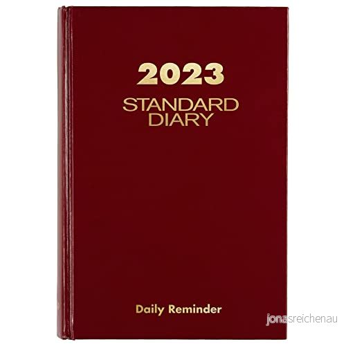AT A GLANCE 2023 Dagbok, Standarddagbok, 5 3/4 tum x 8 1/4 tum, Liten, Inbunden, Röd (SD38913) 38576803732