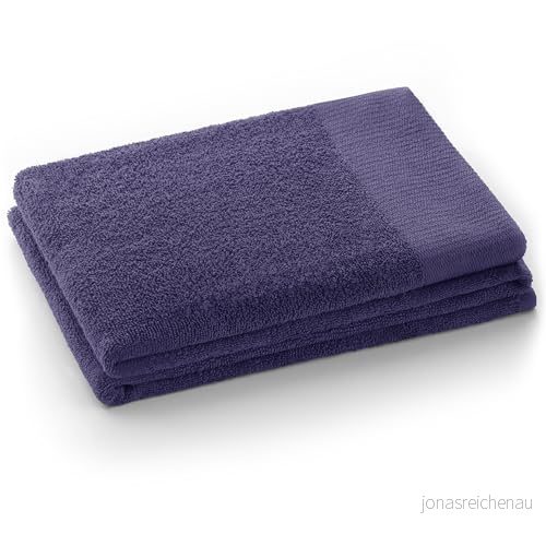 AmeliaHome Duschhandduk 70 x 140 cm lila 100 % bomull kvalitet absorberande Amari 4251525429081