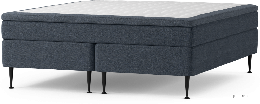 Asperö Comfort Kontinentalsäng, dubbelsäng med bäddmadrass Comfort och sängben VxR3T