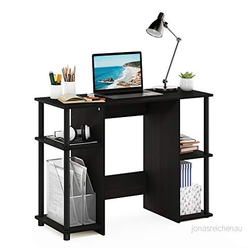 Furinno JAYA Kompakt datorskrivbord, skrivskrivbord, studieskrivbord, Espresso, 97,5 (B) x 72,4 (H) 39,6 (D) cm 816718020465