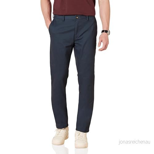 Amazon Essentials mäns slim fit skrynkelbeständig platt framsida chinos byxa, marinblå, 36 B x 28 L 191770237625