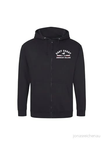 AMERICAN COLLEGE USA tröja med tryck varma kläder unisex barn pojkar och flickor casual modell ACSZW2 svart 8 år, svart, �r 3666052682150