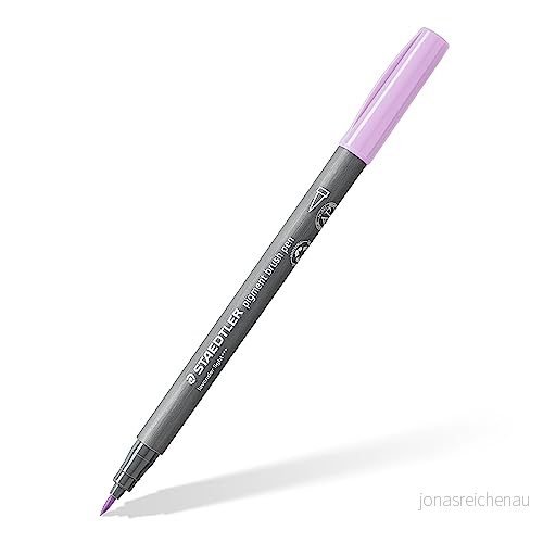 Staedtler pigment brush pen 10 pcs lavender light 4007817097618