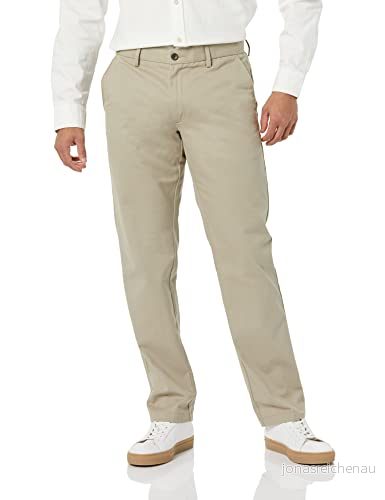 Amazon Essentials herr rak passform skrynkelfri platt framsida chinos byxa, kaki brun, 32 B x L 191770921272