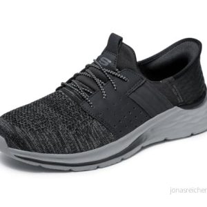Skechers herr Garner Newick Slip On, Svart textil syntetisk, 41.5 EU 197627021386 Skechers herr Garner Newick Slip On, Svart textil syntetisk, 41.5 EU 197627021386