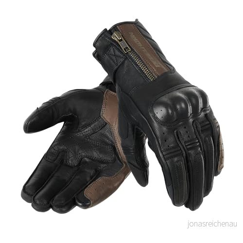 REBELHORN Hunter Lady läder motorcykelhandskar för kvinnor hardcover från handled perforering av fingerområden anatomisk design pekskärm vänliga kuddar RH GLV Hunter_35_DS 5905933046147
