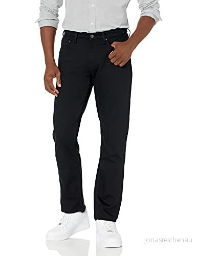 Amazon Essentials Men's Jeans atletisk passform, Svart, 42W / 29L 191770610756