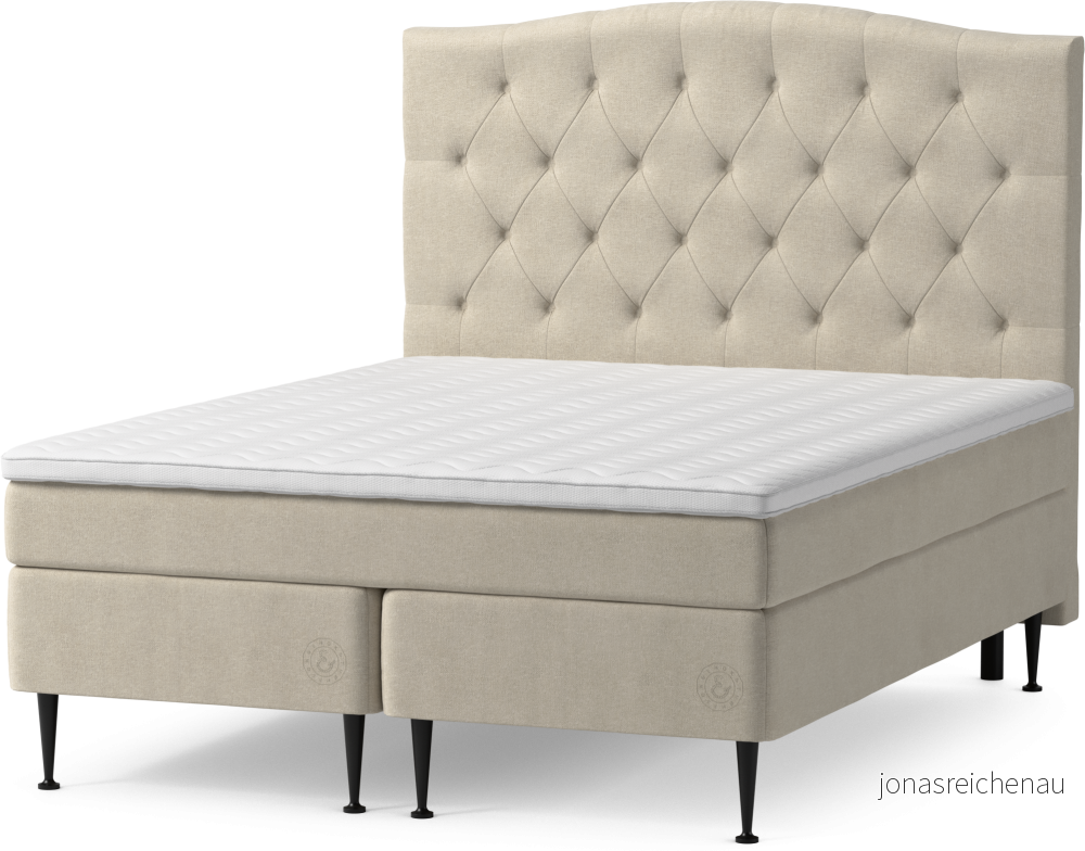 Asperö Comfort Kontinentalsäng, dubbelsäng med bäddmadrass Comfort och sängben pW9Sm