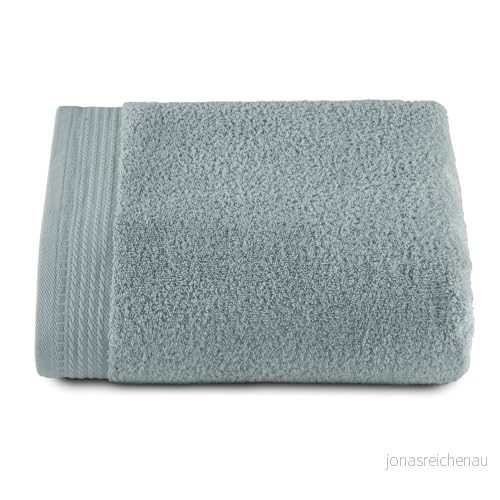 RIZO Topphandduk Set med 1 duschhandduk badhanddukar 100% kammad bomull 600 g/m2 storlek 70 x 140 cm vattengrön 8435690406290