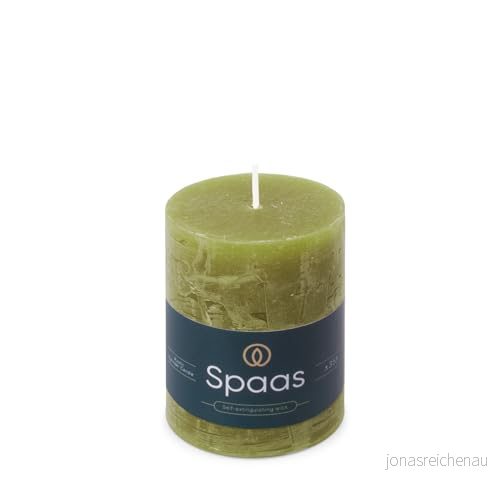 Spaas rustikt blockljus 70/95 mm 35 timmar olivgrön 5411708189655