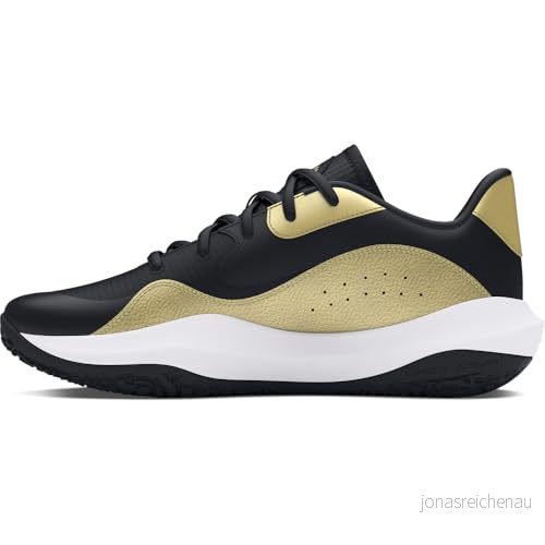 Under Armour Lockdown 7 LOW Indoorskor, Storlek: 48.5, Black/metallic gold Skinnimitation/textil 197777540782