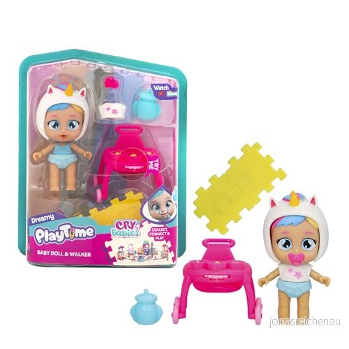 Gråtande Baby Playtime Interactive Dreamy Walker, Mini Daycare dockor med en interaktiv Komplettera din värld, gråta tårar, leksaker för 46 år 8421134923218