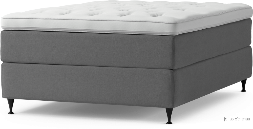 Delux Dream Kontinentalsäng, enkelsäng 140 cm med bäddmadrass och sängben pu9pz