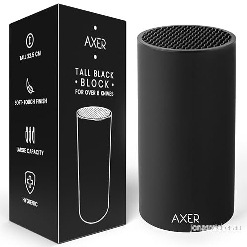 Axer Universellt knivblock utan knivar svart stora obestämda för över 8 tomtknivblock 5905644482142