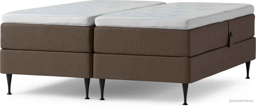 Delux Dream Ställbar säng, dubbelsäng med bäddmadrass och sängben X8LfT