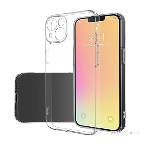 Fresnour Lämplig för iPhone 14 Plus 6,7 tums fodral, stötfångarskydd, transparent reptålig rygg (kristallklar) 713547470976