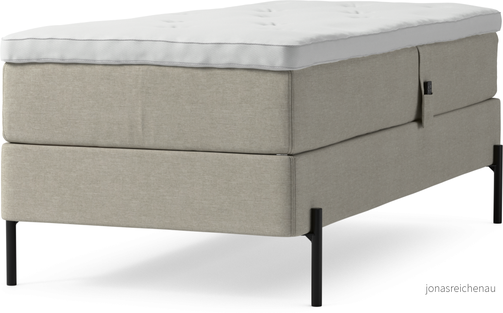 Delux Dream Ställbar säng, enkelsäng med bäddmadrass och sängben Lp91F