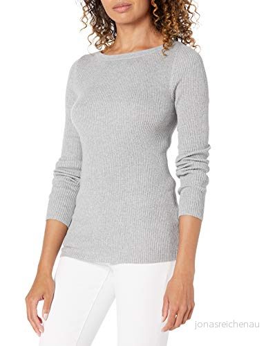 Amazon Essentials Slim Fit Lightweight långärmad båthals tröja, ljusgrå Kina, M 195111197241
