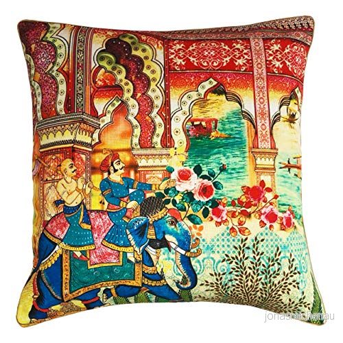 Riva Home Darbar fjäder fylld kudde, multi, 50 x cm (20 20 tum) 5025532343703