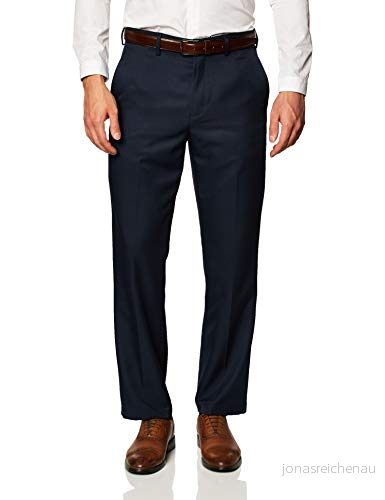 Amazon Essentials herr klassisk passform expanderbar midja platt framsida klänningsbyxa, marinblå, 32 B x L 195111841939