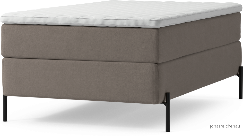 Delux Dream Kontinentalsäng, enkelsäng 120 cm med bäddmadrass och sängben JTevE