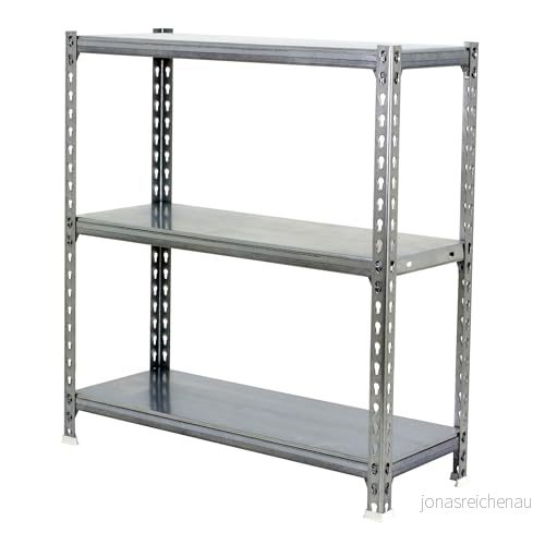 SimonRack Förvaringshylla 3 Hyllplan, 900x1000x400 mm Garagehylla i Galvaniserat stål, 180 kg Belastning per Hyllplan Simoclick 8435104953495
