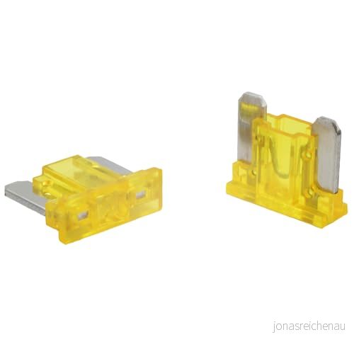 5 stycken SeKi Mini LP Low Profile plattpluggskydd 20 A gul; bilsäkring 58 V/DC plattsäkring båt släpvagn lastbil husvagn 4053171963762