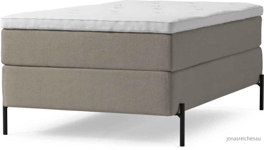 Delux Dream Kontinentalsäng, enkelsäng 120 cm med bäddmadrass och sängben 1kBKQ