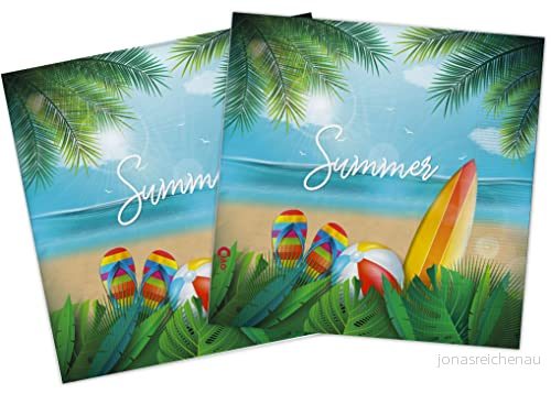 Hej Servetter Komposterpapper Summer Party (33x33cm, Dubbel Slöja), 20 bitar, Multifärg, 34791 8026196347912