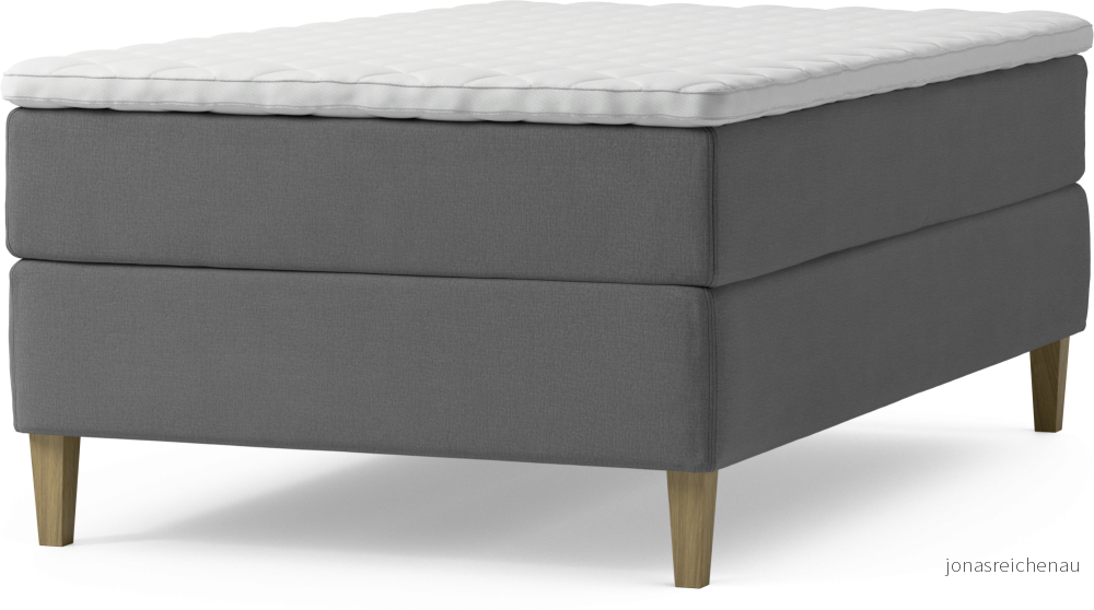 Delux Dream Kontinentalsäng, enkelsäng 120 cm med bäddmadrass och sängben 6X9E9