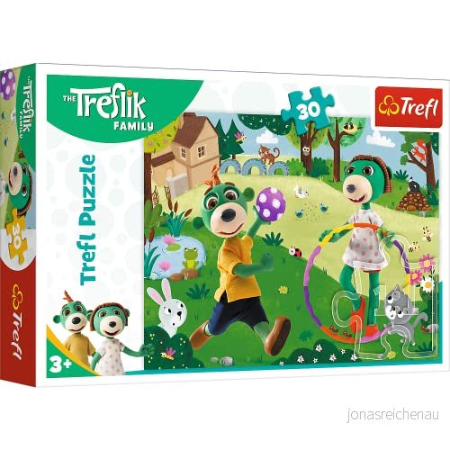 Trefl familjen Treflik, Active Day pussel 30 element Färgglada med sagofigurer från kul för barn 3 år och uppåt. 5900511182873