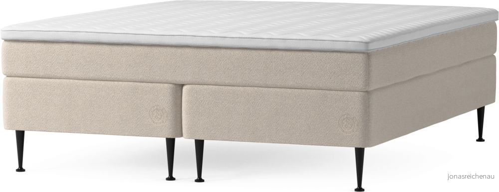 Asperö Comfort Kontinentalsäng, dubbelsäng med bäddmadrass Comfort och sängben 1lckh