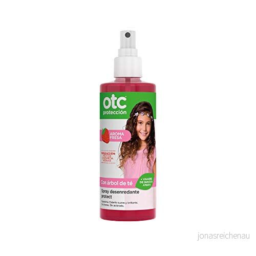 OTC Lusskydd Skyddande utredningsspray jordgubbsdoft skyddar, avlägsnar och återfuktar håret daglig användning 1 år äldre 250 ml flaska 8470001932655