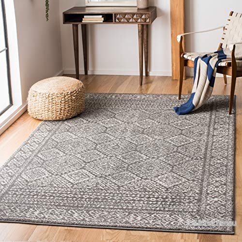 Safavieh Tulum kollektion TUL264F matta Marockansk 4' x 6' Dark Grey/Ivory 889048763753