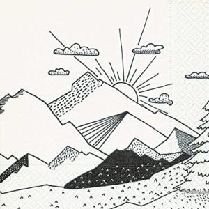 Servetter papper Graphical landscape 33x33cm. 20u. 4037698260399 Servetter papper Graphical landscape 33x33cm. 20u. 4037698260399