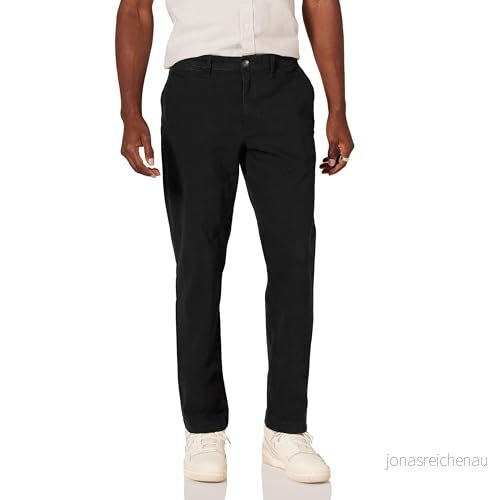 Amazon Essentials mäns Slim Fit Casual Stretch Chino Byxa, Svart, 34 W x 30 L 191770602799