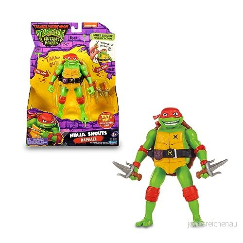Ninja Turtles, 15 cm figur med vapen, elektronisk funktion, Raphael, leksak för barn från 4 år, Giochi Preziosi, TU8002 8056379152279