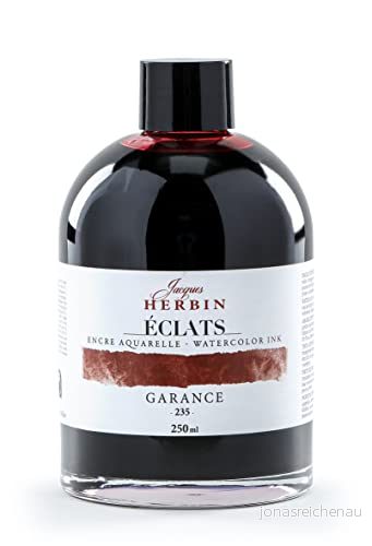 Jacques Herbin 18235TAMZ Fine Arts akvarell Eclats Garance bläck 250 ml 3188550182357