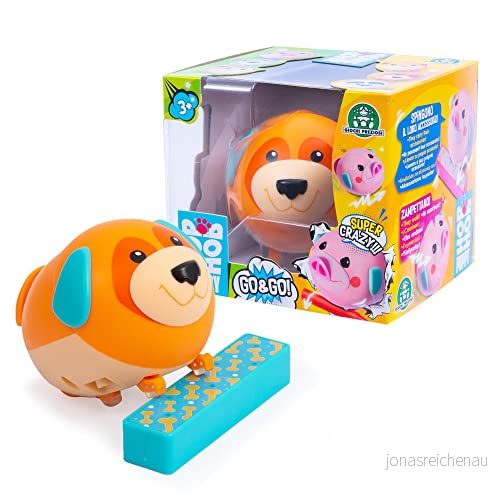Giochi Preziosi Hop Puppy Go & Hund Version springer snurrande, roterar men återvänder alltid till fötterna, för barn från 3 år, Hpu04700 8056379153337