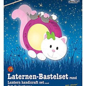 Ursus 18700015 lyktor pysselset kattungar, ca 21,8 x 31 10,3 cm, diameter för att designa själv, perfekt nästa lykta, barnfester och halloweenfester 4008525141686