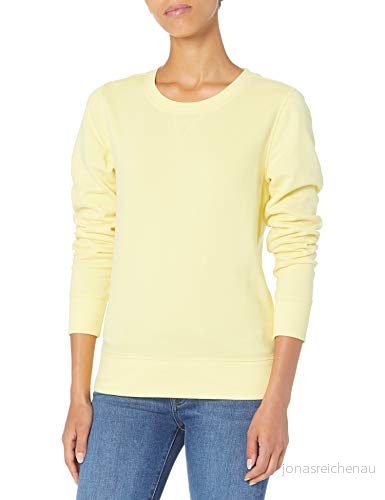 Amazon Essentials dam fransk frotté fleece rund hals sweatshirt (finns i plusstorlek), ljusgul, X Small 195111203003