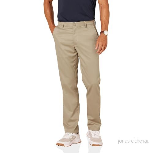 Amazon Essentials mäns rak passform stretchgolfbyxor, kaki brun, 30 B x L 195111827414