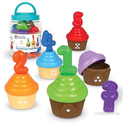Learning Resources Snap n Learn Räkna muffins, pedagogiska leksaker för 18 år och uppåt, Småbarnsleksaker, Förskoleaktiviteter, Montessorileksaker, Lärande 765023067248