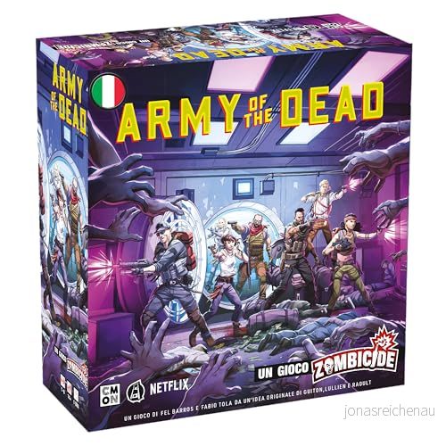Asmodee: Zombicide Army of the Dead, brädspel, 14+ år, 16 spelare, italiensk utgåva 3558380097396