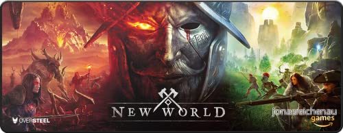 Oversteel MAGNALIUM AETERNUM Matta för PC Gaming, storlek XL (900x350x4 mm), New World Edition 8435443740701