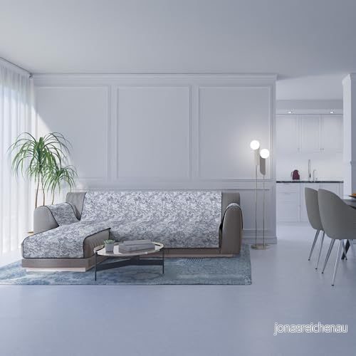 Italian Bed Linen GLAMOUR halkfritt sofföverdrag med halvö SX, mörkblå, 190 cm 8058575135445