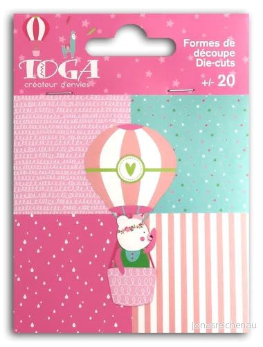 Toga naissance leonard & Josephine set formar stansade stansningar, papper, flerfärgad, 3,3 x 6,5 0,1 cm 3661847045356