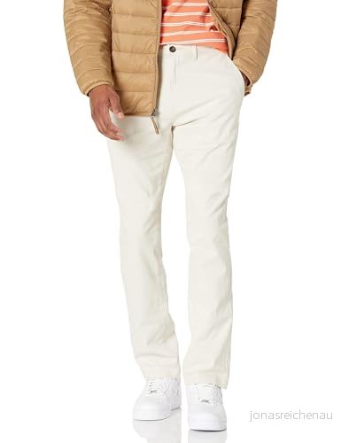 Amazon Essentials mäns slim fit casual stretch chinos byxa, sten, 35 B x 29 L 191770605417