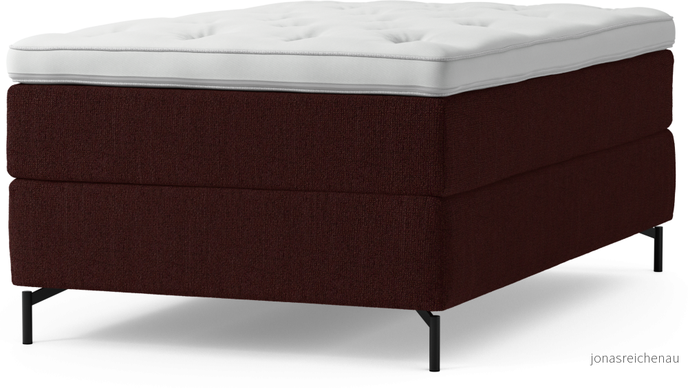 Delux Dream Kontinentalsäng, enkelsäng 120 cm med bäddmadrass och sängben uNZPR