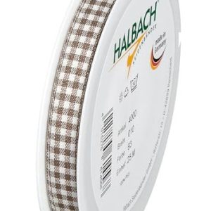Halbach Seidenbänder Vichy Presentband, rutigt band för inslagning av gåvor, högtidliga tillfällen, bredd: 10 mm, dusky brun 4015275614568 Halbach Seidenbänder Vichy Presentband, rutigt band för inslagning av gåvor, högtidliga tillfällen, bredd: 10 mm, dusky brun 4015275614568
